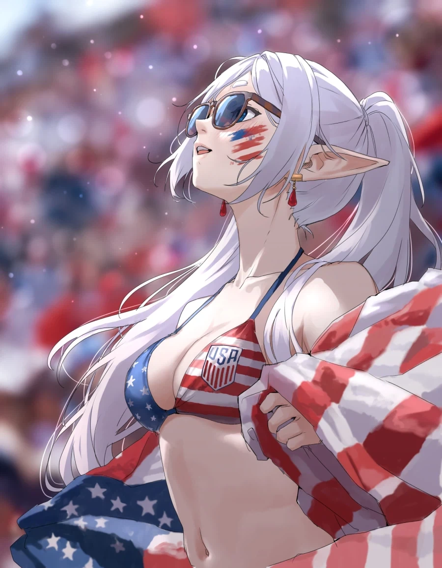 장송의 프리렌) 미국 응원하는 1000년엘프.jpg_1.webp