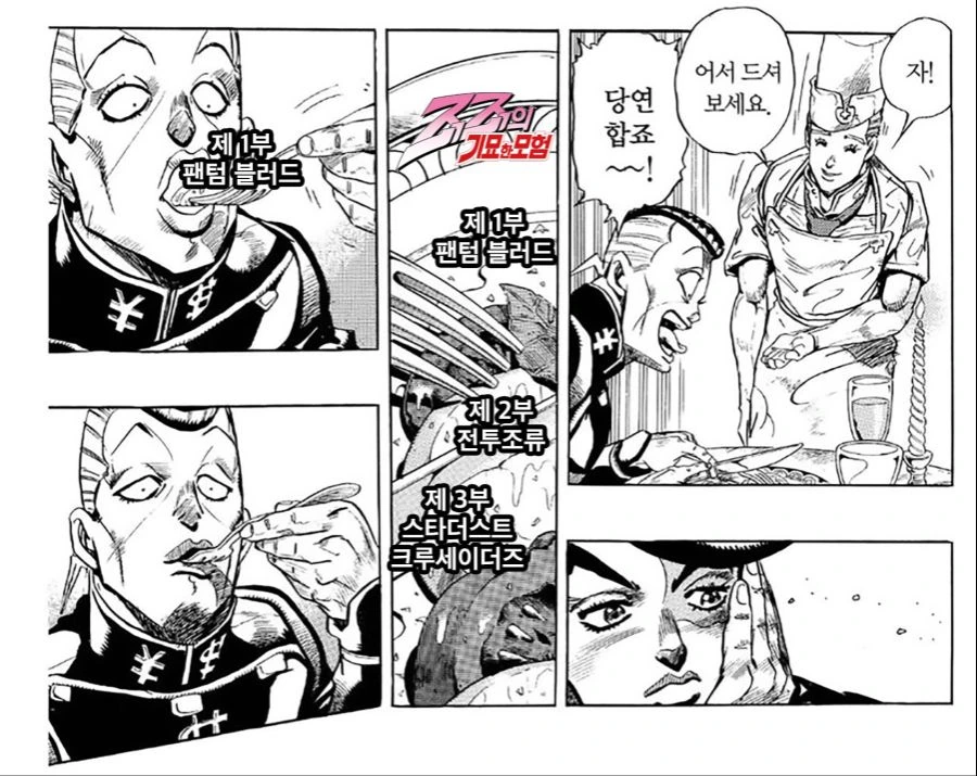 죠죠 시리즈를 맛보는 오쿠ㅇㅅ.manhwa