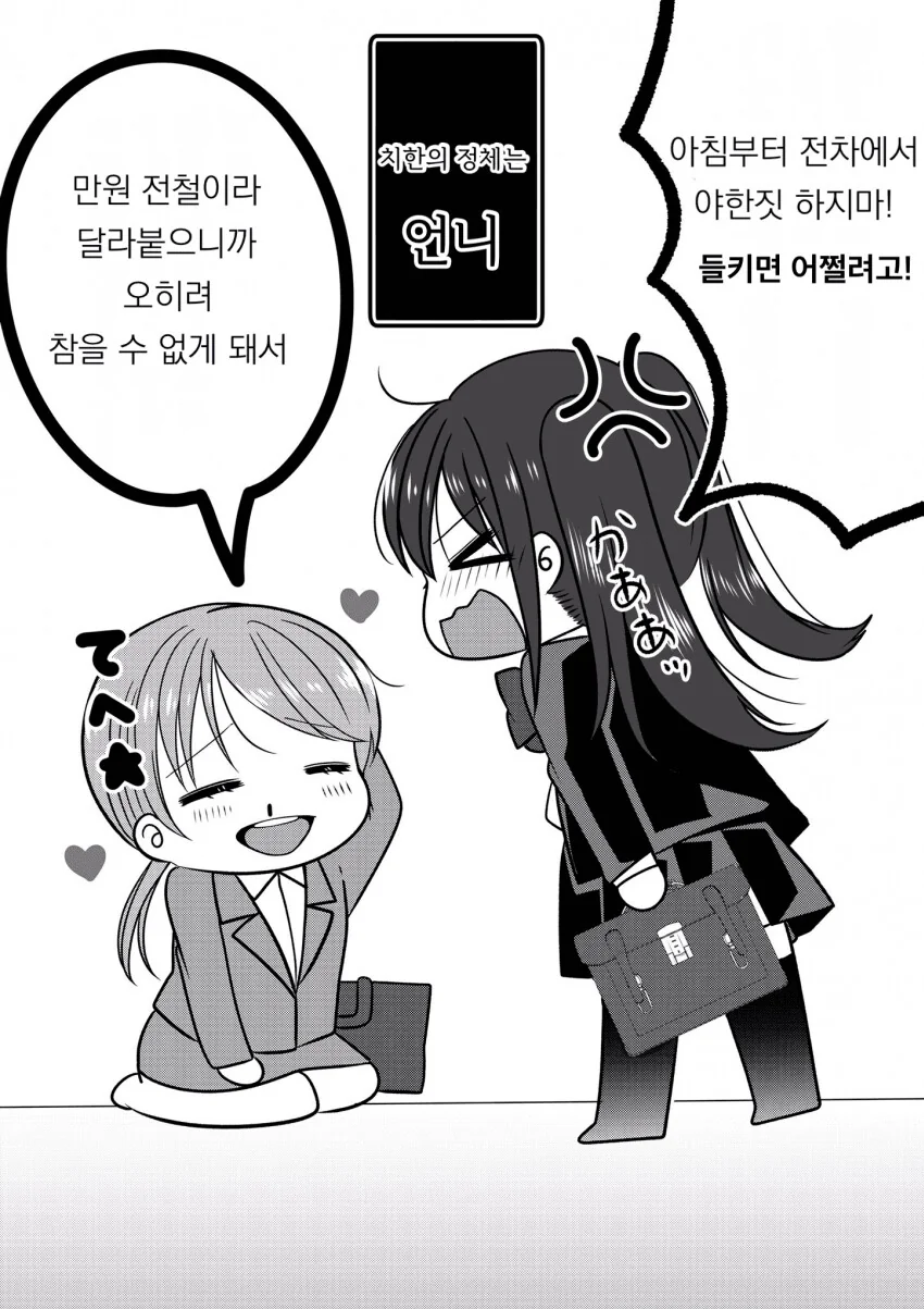 백합)ㅎㅂ) 여성전용차량에서 치한한테 당하는 만화 - 이미지 2
