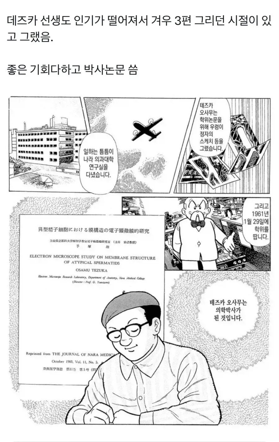 만화 잘 안될때 박사논문 따고 다닌 데즈카 오사무.jpg_1.webp