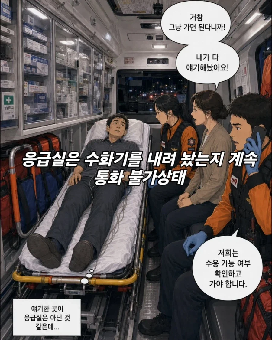응급실을 예약하고 가는 환자.manga - 이미지 3
