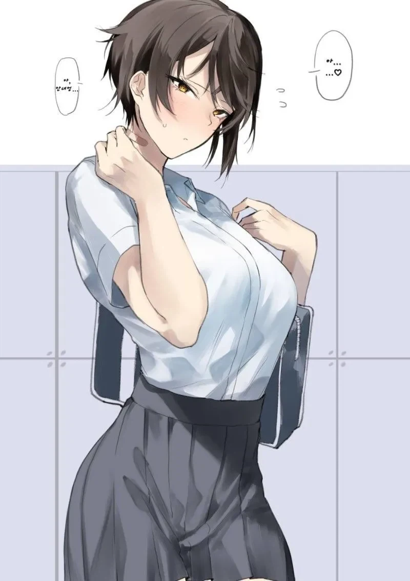 키큰 단발 여고생이 사실.manga_1.webp