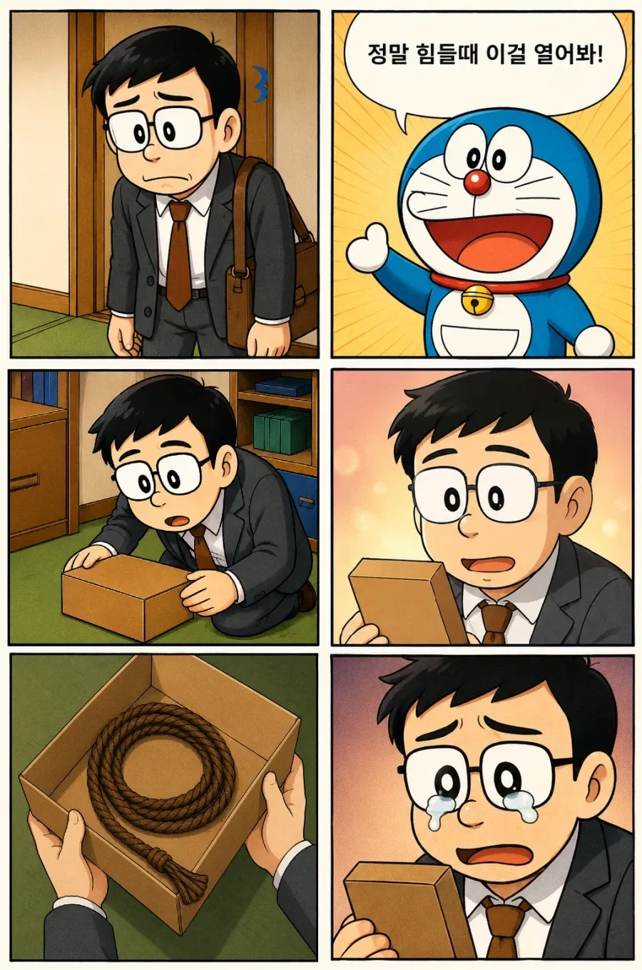 GPT로 만든 어른이 된 진구 만화.....jpg