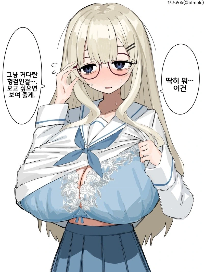 커다란 헝겊 보여주는 만화_1.webp