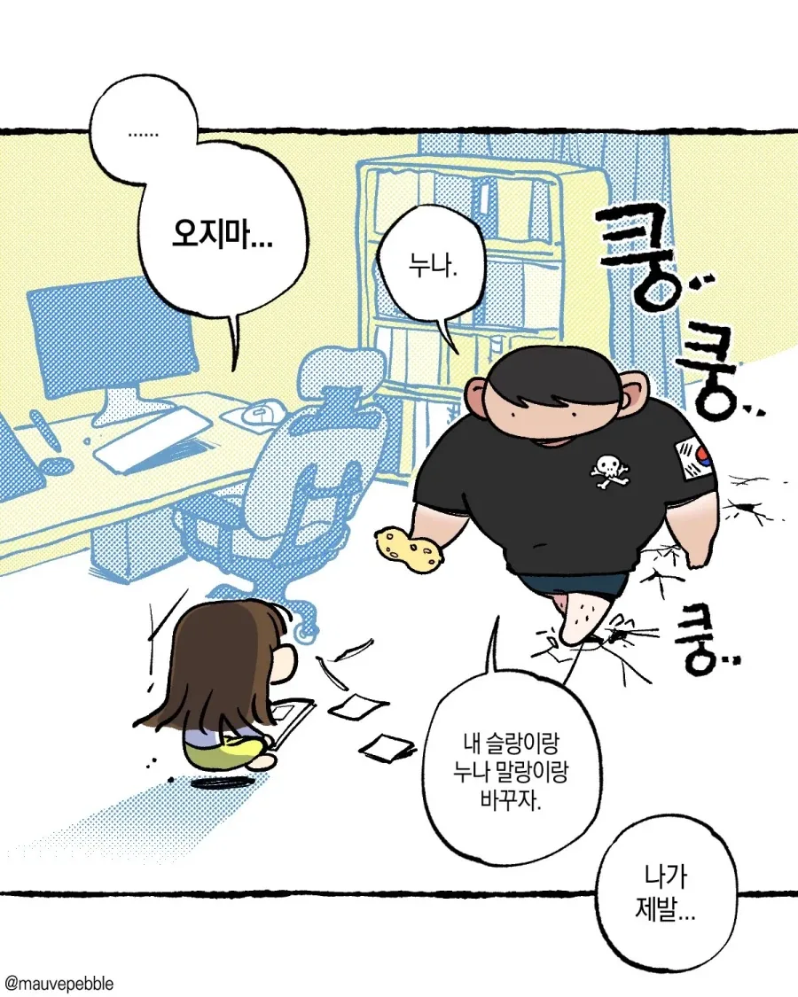 동생을 살뜰하게 보살피던 누나.manhwa_5.webp
