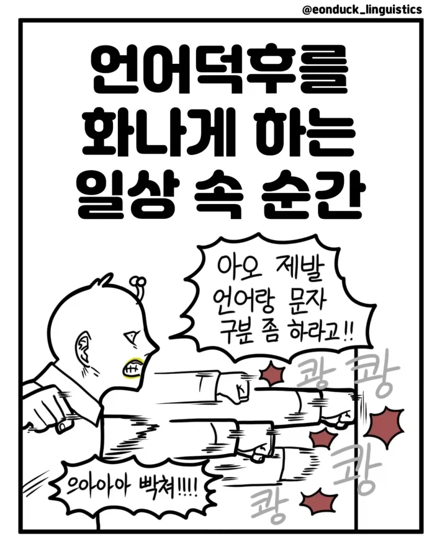 언어덕후를 화나게 하는 일상 속 순간들.manwha_1.webp