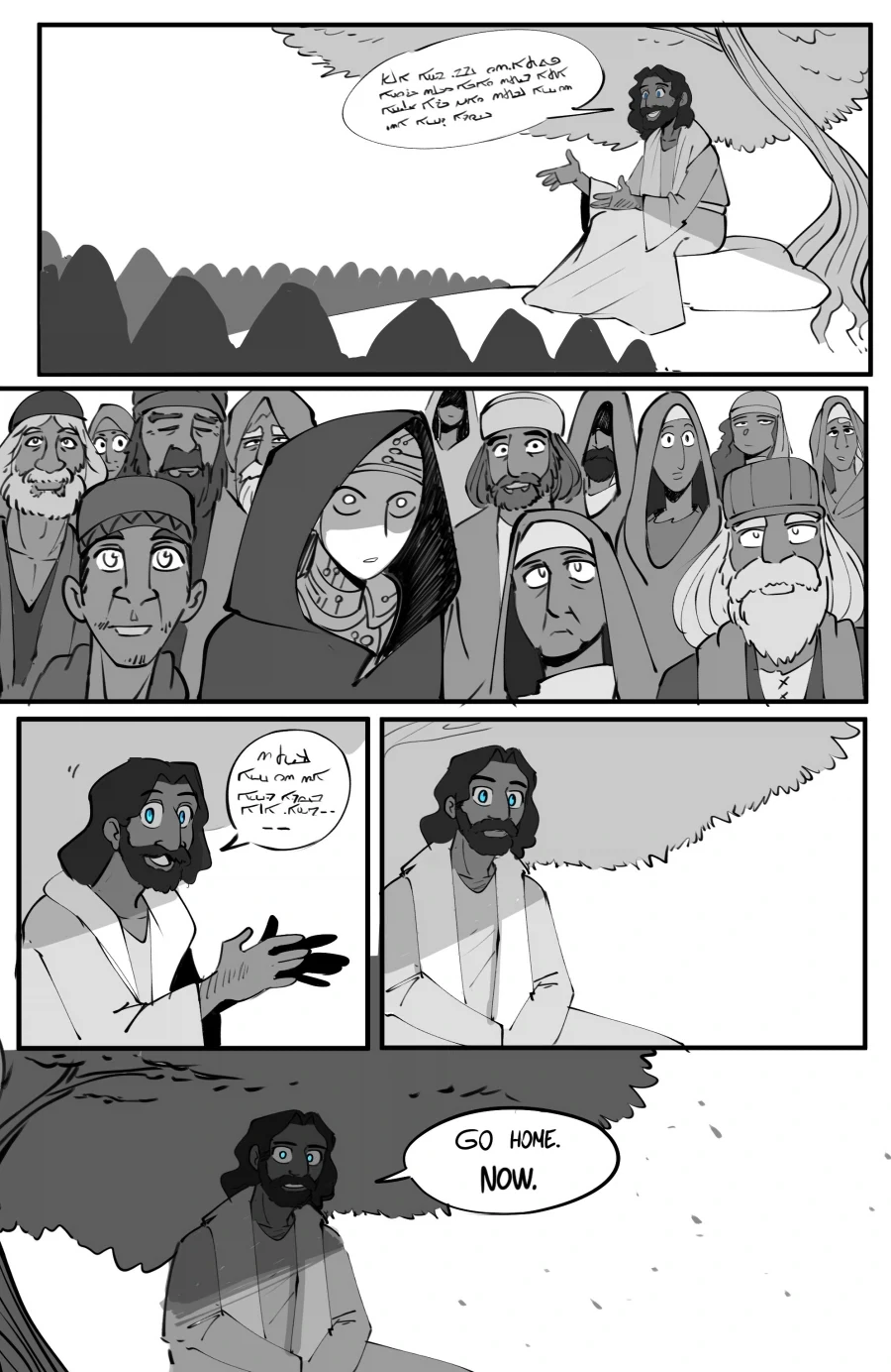 AI핫산) 시간여행자가 예수를 본 이야기.manhwa
