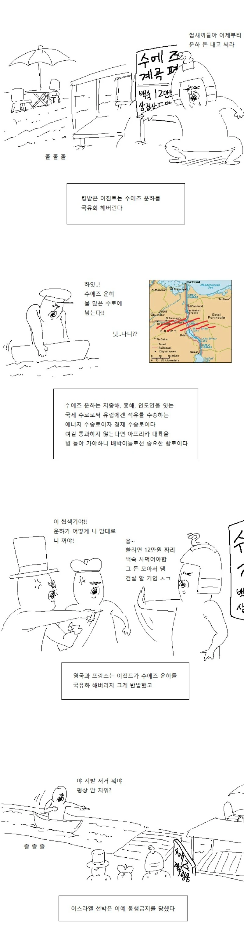 매우 흔한 영국과 프랑스의 관계.MANHWA