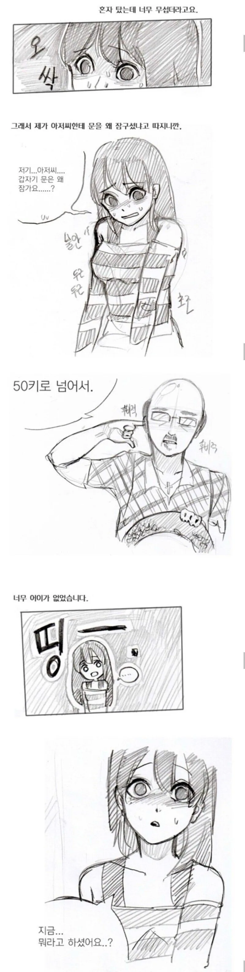 택시기사가..여성을 태운 후...문을 잠근 EU.manga