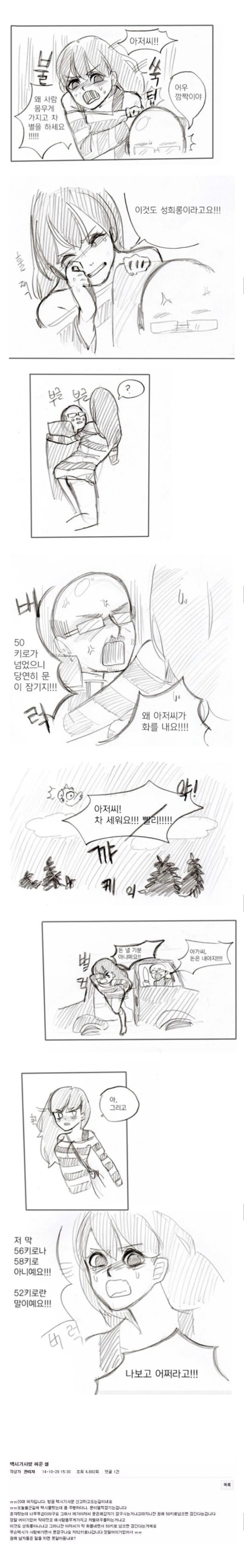 택시기사가..여성을 태운 후...문을 잠근 EU.manga - 이미지 2