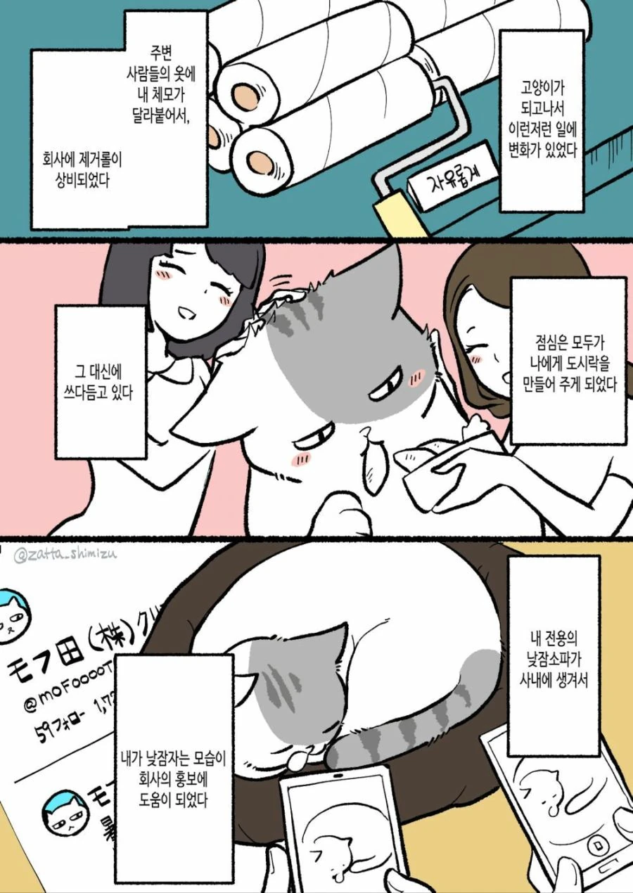 고양이가 된 회사원 만화 - 이미지 3
