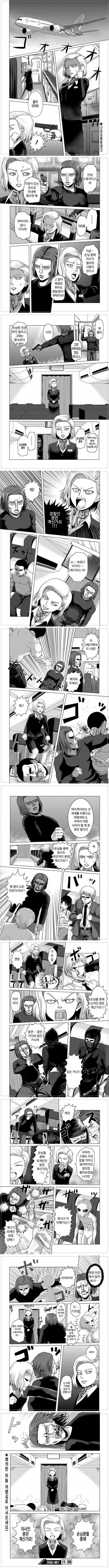 비행기가 테러 당하는.manhwa