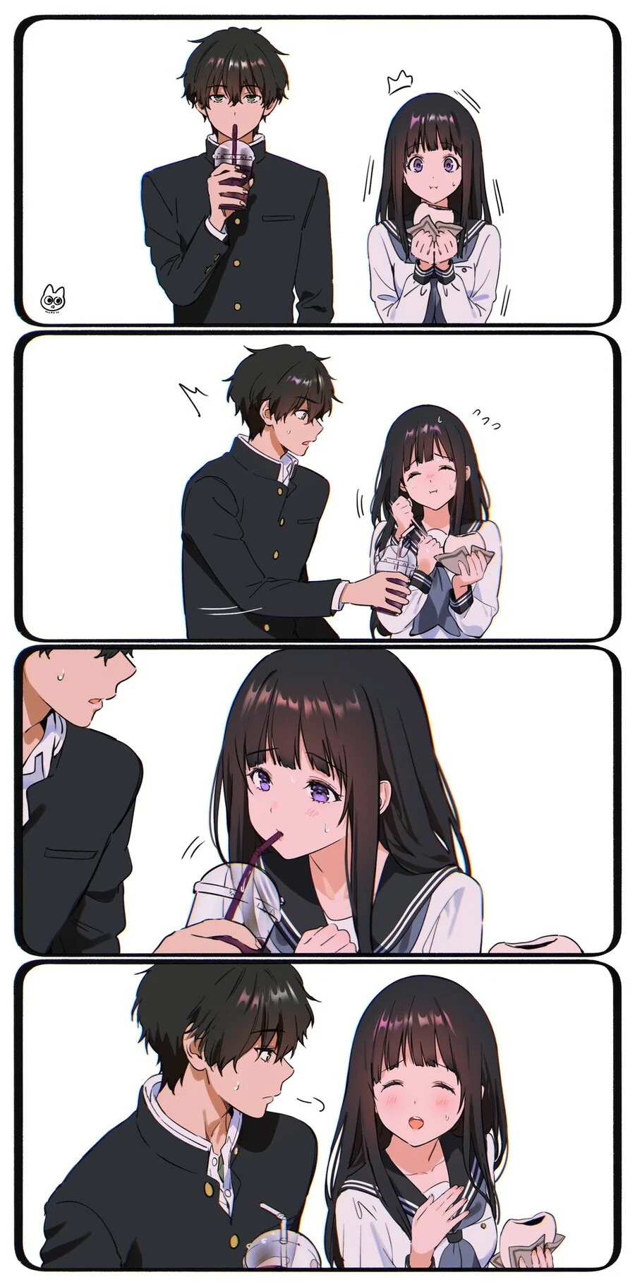 하고나서 서로 부끄러워하는...manhwa - 이미지 3