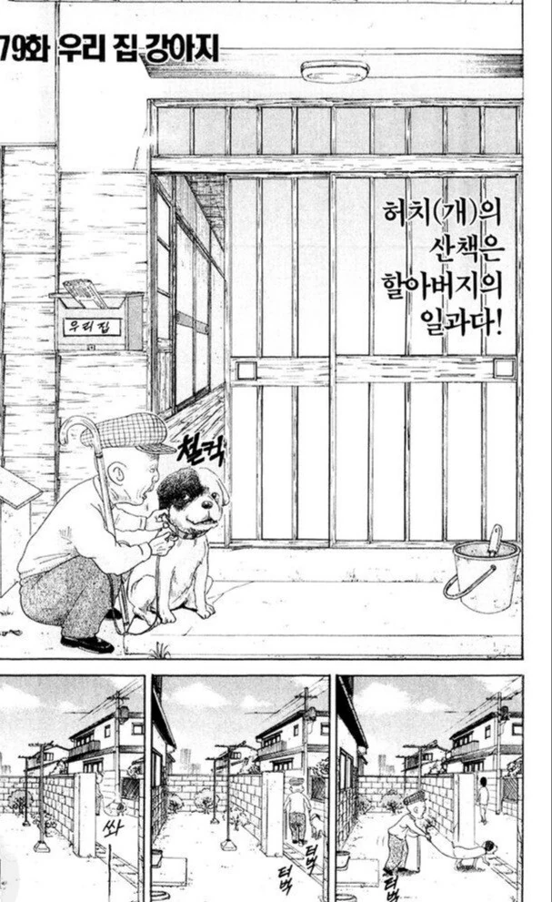 댕댕이 산책시키는 만화.Manhwa