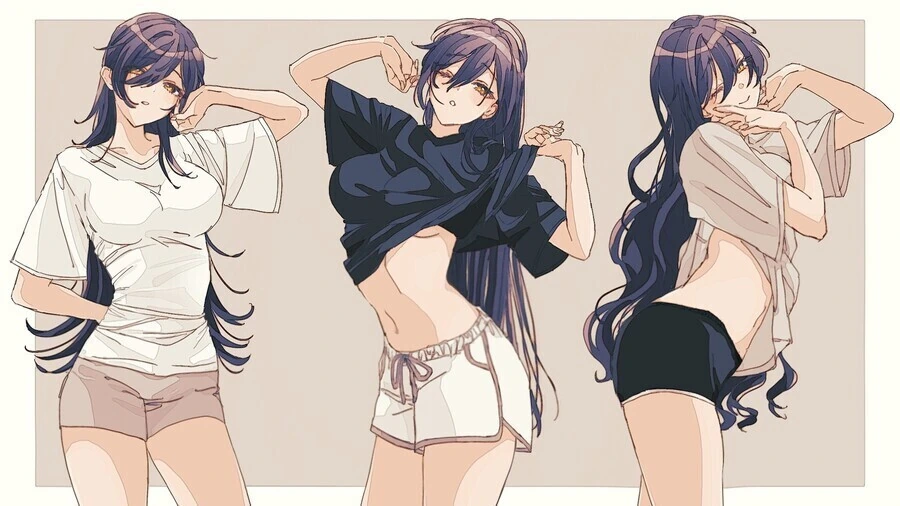 @) 몸매 좋은 샤니마스 아이돌만 골라서 그리는거 같은 작가.manga