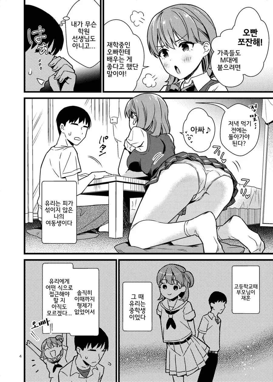 명문대에 진학한 오빠를 찾아온 여동생 만화