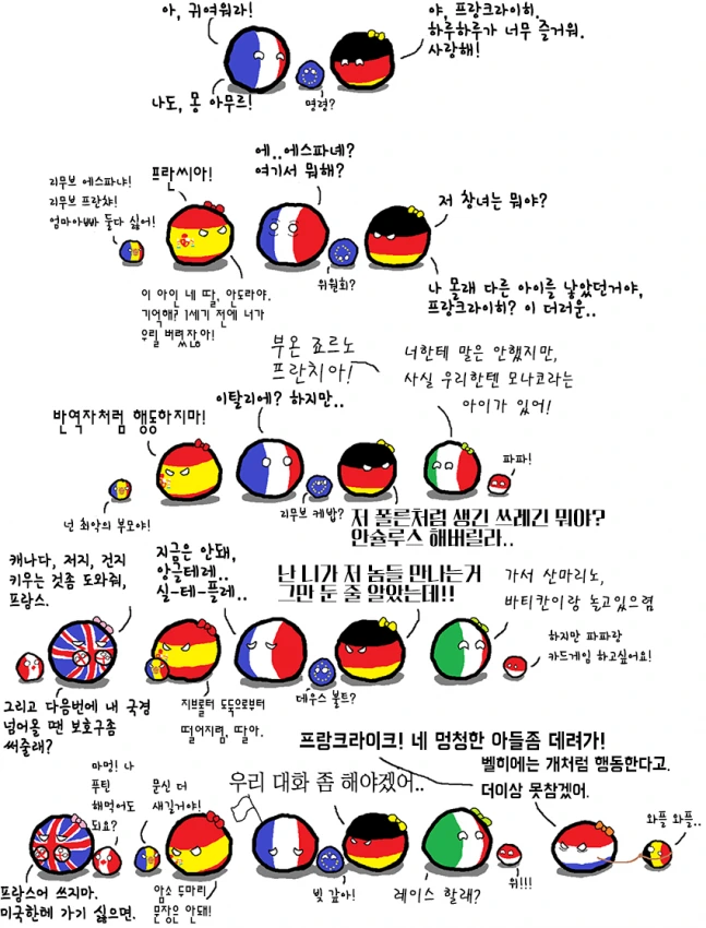 폴란드볼) 프랑스 뻐꾸기들.manhwa