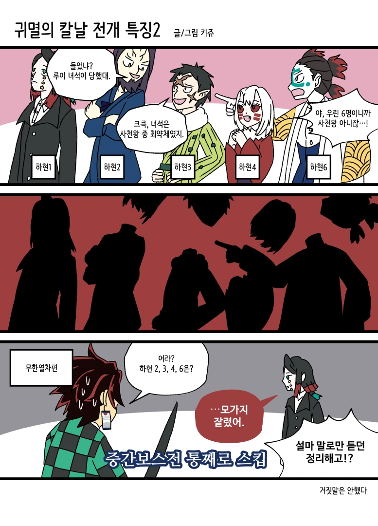 귀멸의 칼날)이 작품 전개 특징.manwha 1~2 - 이미지 2