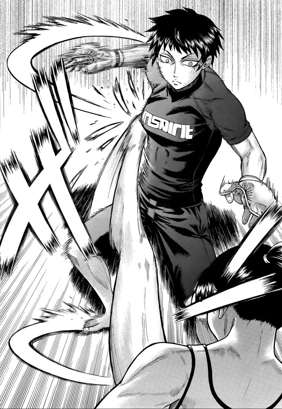 여고생 배에 발차기 날리는 만화.manga - 이미지 2