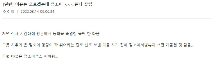 ㅎㅂ) ㅇㄹ한 점소이와 한판 하려는 만화