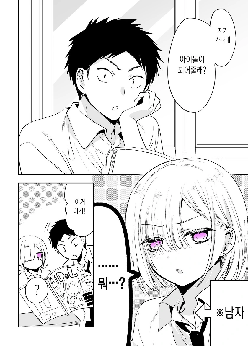 ㅂㅊ)소꿉친구에게 아이돌 옷 입히는 manga