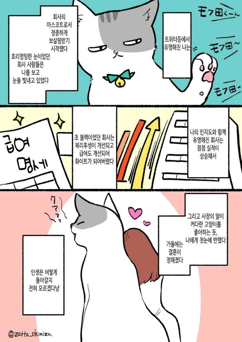 고양이가 돼버린 직장인 만화 - 이미지 4