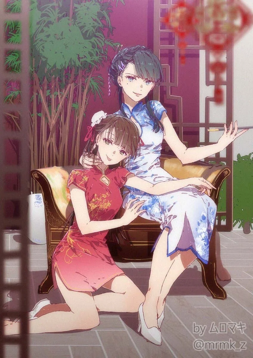 백합) ムロマキ 백합 짤 100일 챌린지.manga - 이미지 16