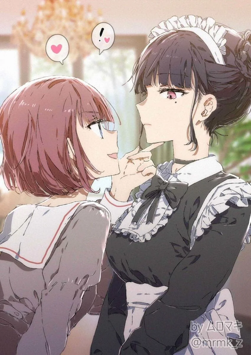 백합) ムロマキ 백합 짤 100일 챌린지.manga - 이미지 20