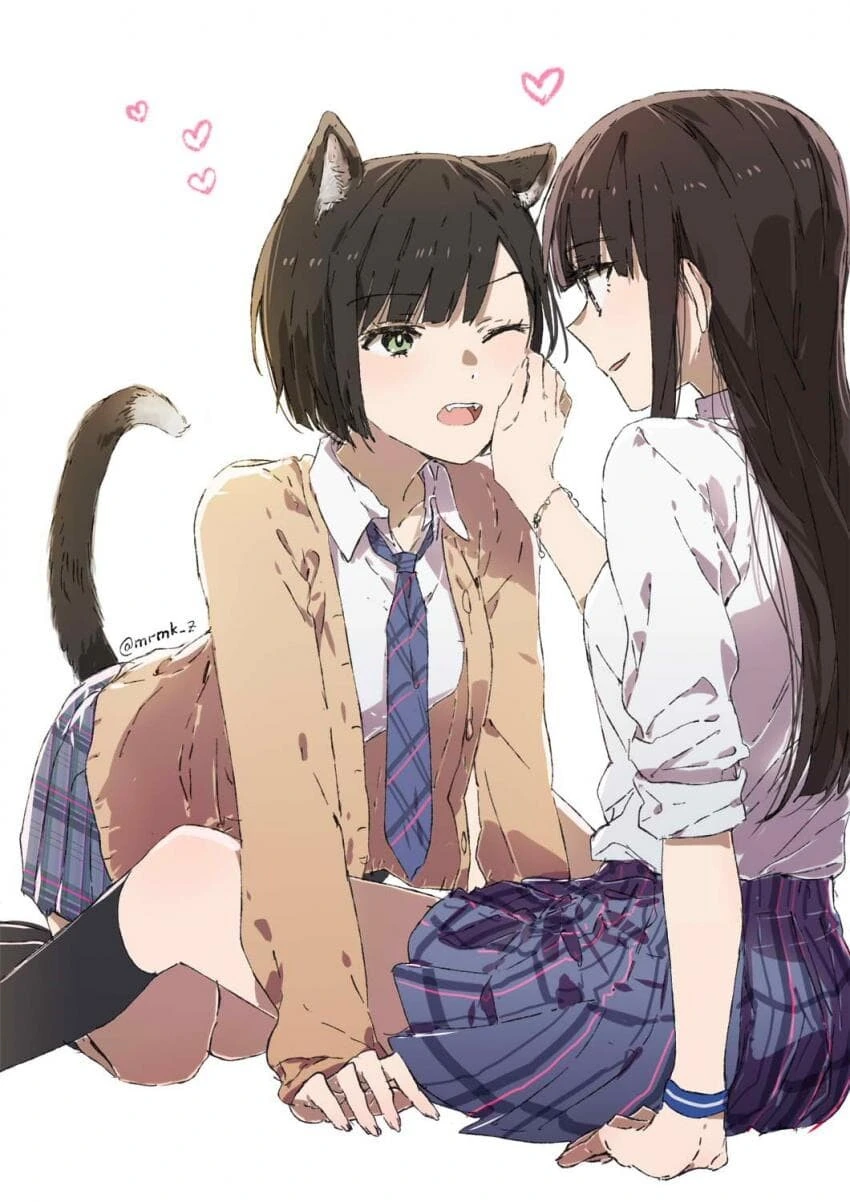 백합) ムロマキ 백합 짤 100일 챌린지.manga - 이미지 23