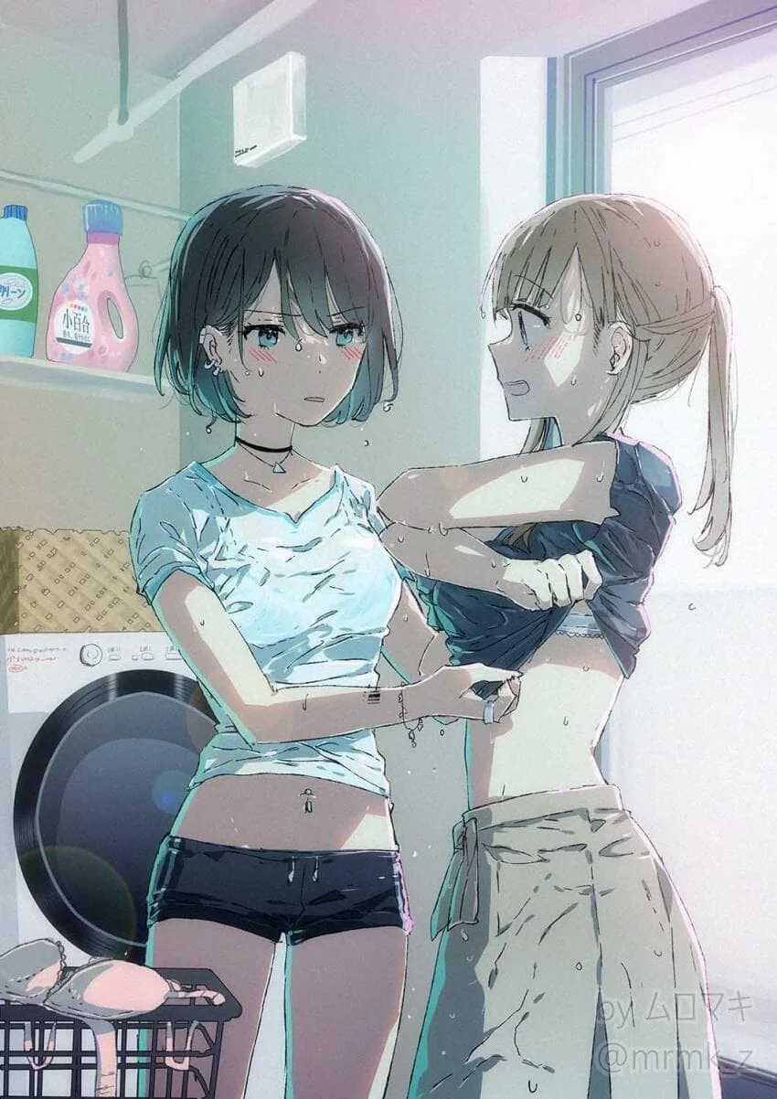 백합) ムロマキ 백합 짤 100일 챌린지.manga - 이미지 24