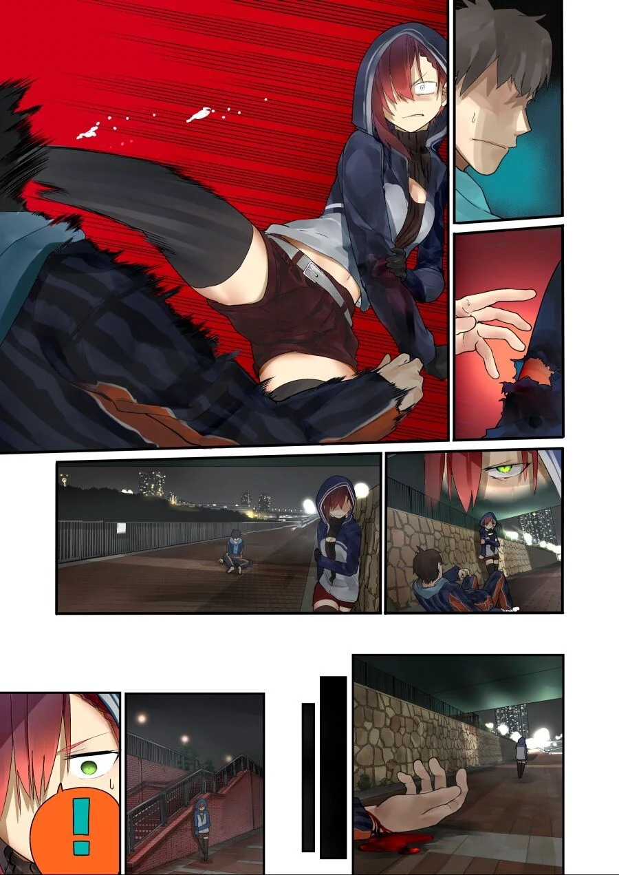 다친 여자아이를 도와주는 만화.manga - 이미지 3
