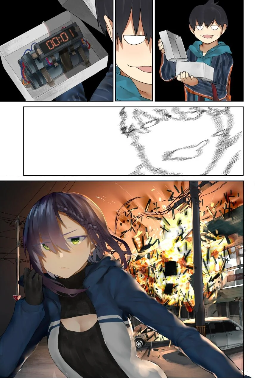 다친 여자아이를 도와주는 만화.manga - 이미지 7