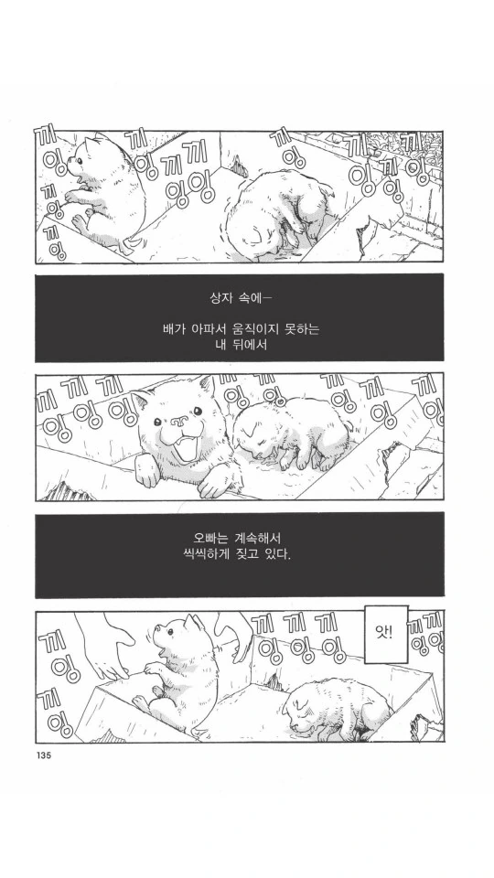 할머니가 버려진 멍멍이 줍는 만화.manga