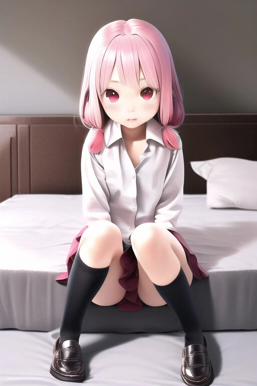 (AI그림) 핑크 머리 교복 소녀.manga - 이미지 8
