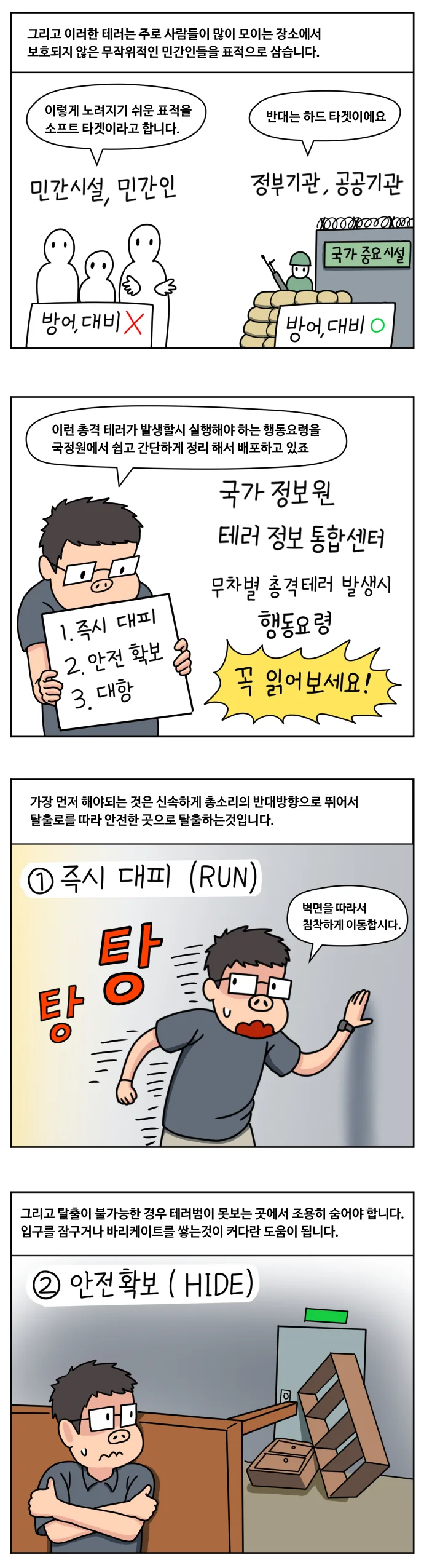 무차별 총격테러 예방하는 만화 - 이미지 2