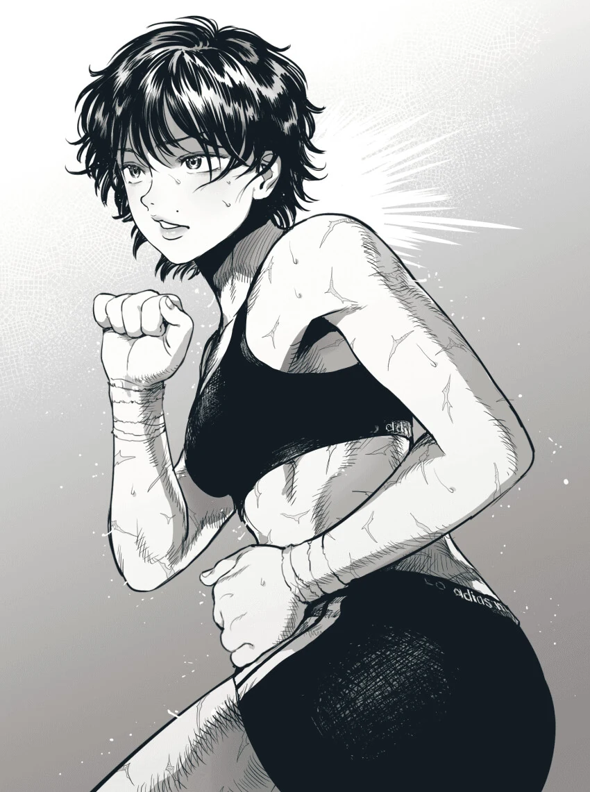 한마 바키가 여자아이였다면.manga