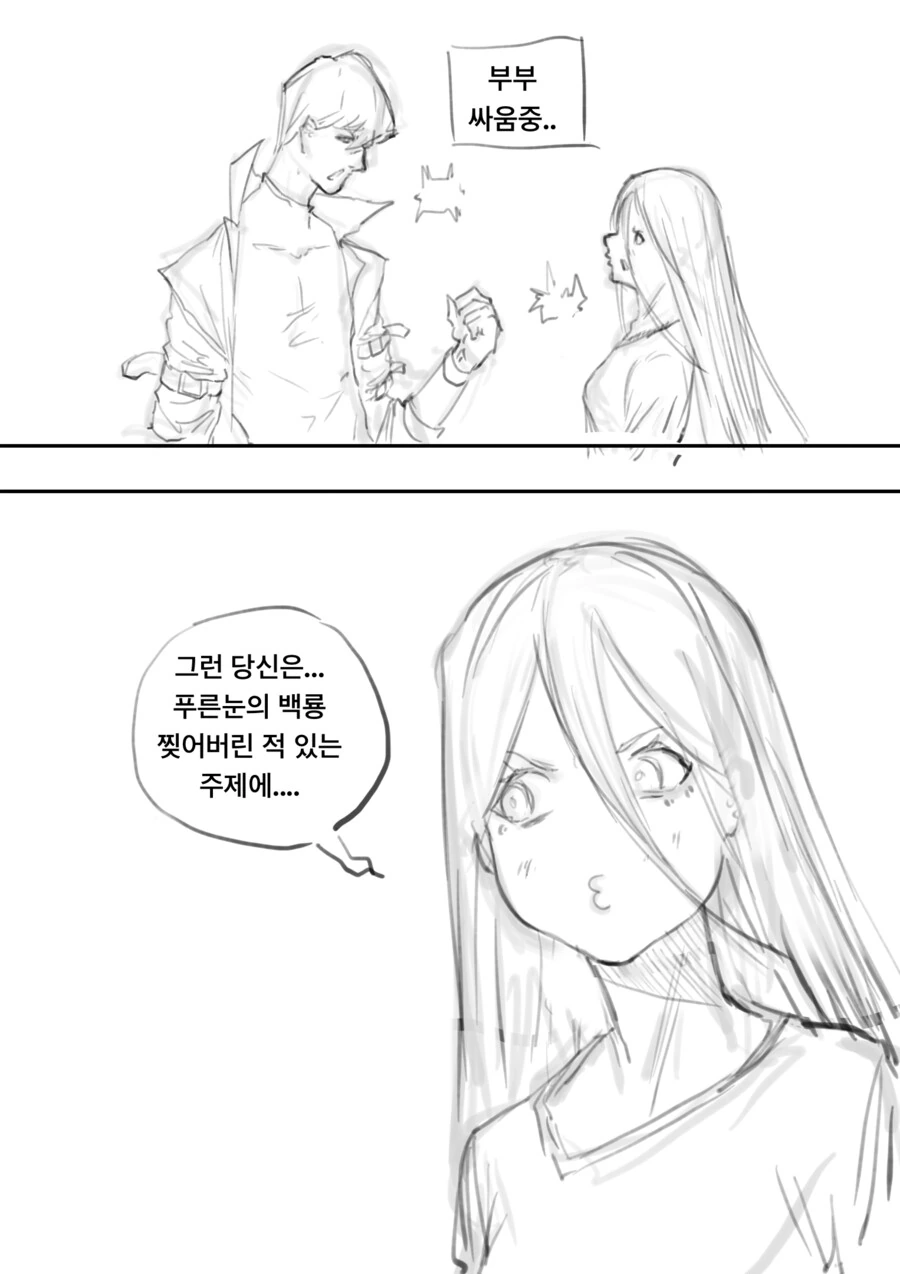 유희왕)카이바가 부부싸움 하는 만화