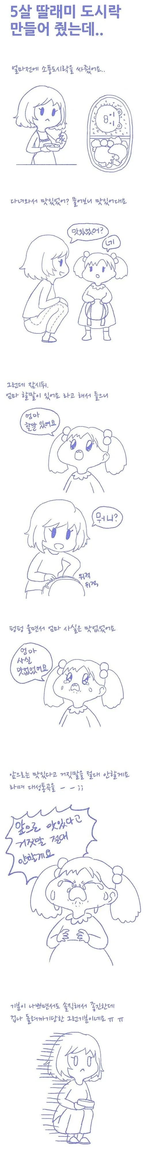딸이 솔직한 건 기쁜데 착잡한 엄마.manhwa