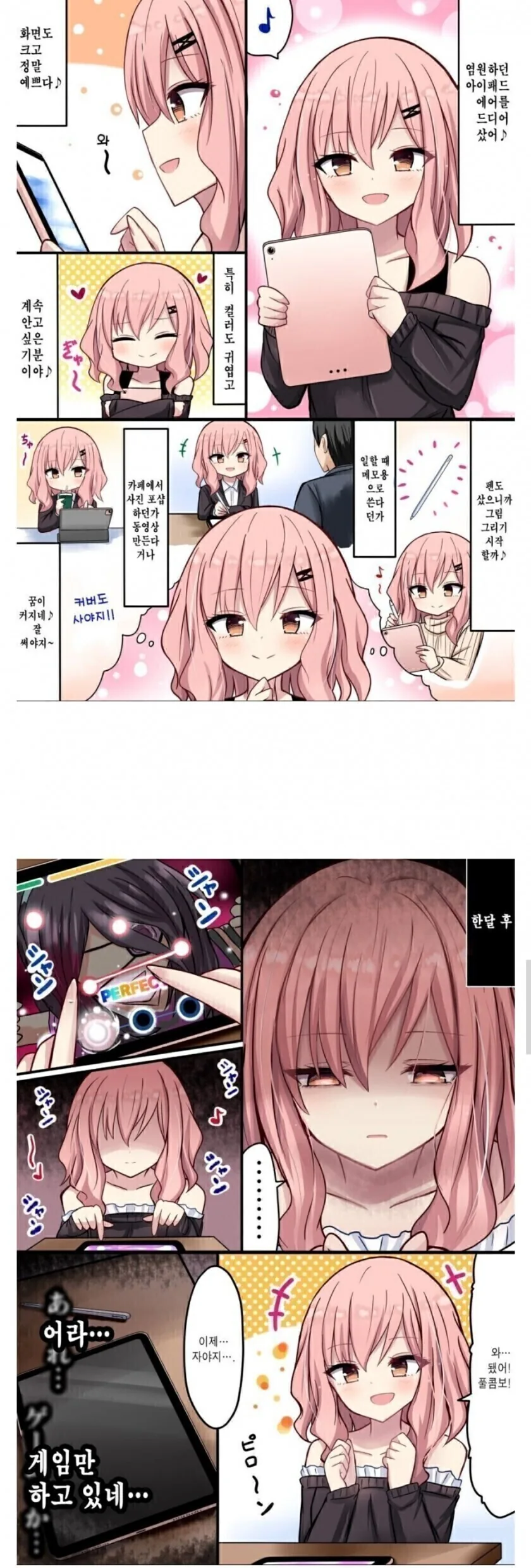 아이패드 사용 이상과 현실.manga