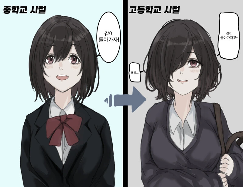 눈에 황산이 부어진 여자아이.manhwa