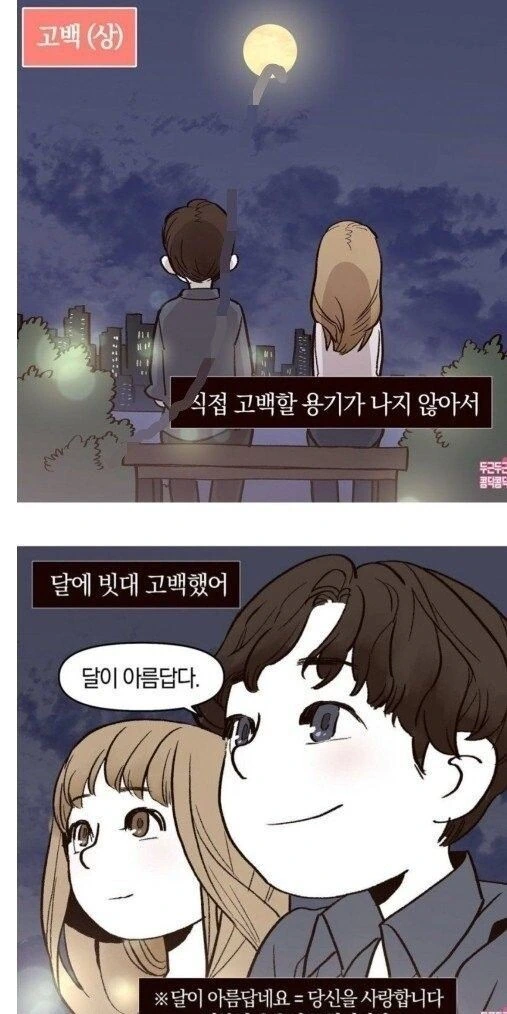 일본 썸녀에게 고백한 만화