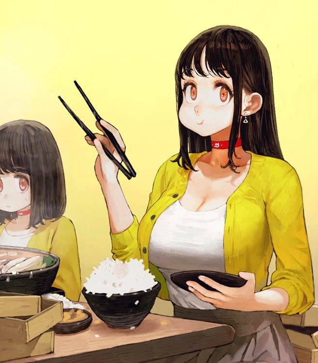 ㅎㅂ) 여자아이가 복스럽게 먹는 manga