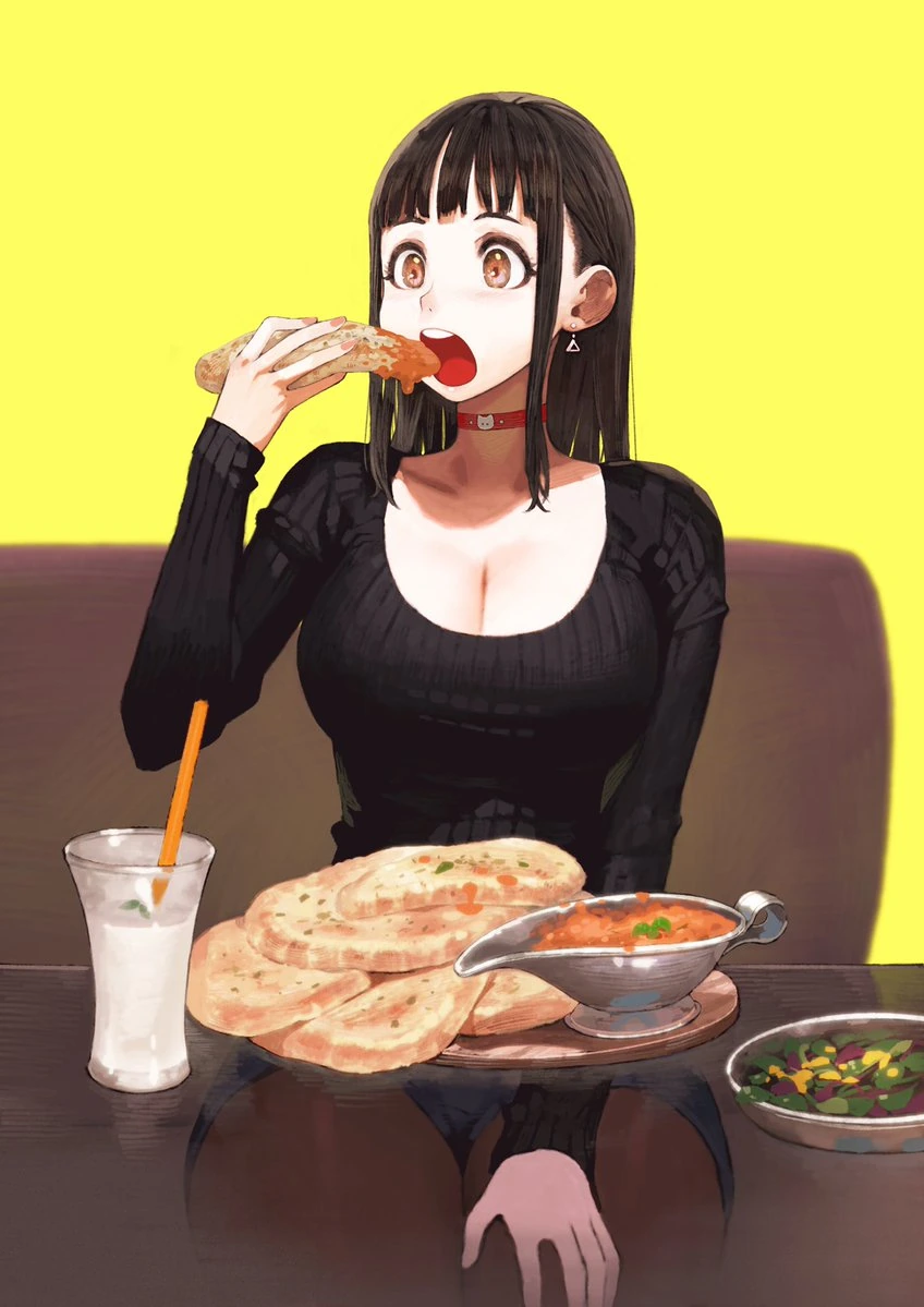 ㅎㅂ) 여자아이가 복스럽게 먹는 manga - 이미지 6