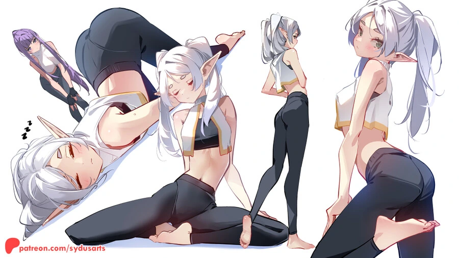 프리렌) 스트레칭하는 쿠소바바.manga