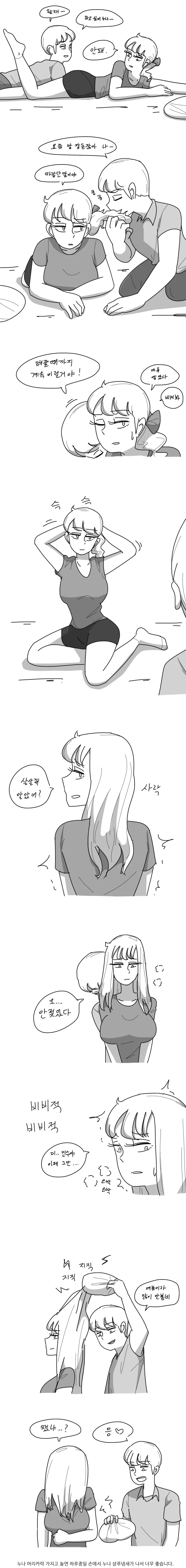 ㅎㅂ, 데자와) 누나의 몸을 가지고 놀고 싶어하는 만화
