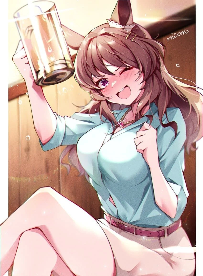 [말딸] 생맥주 마시는 성인 말딸