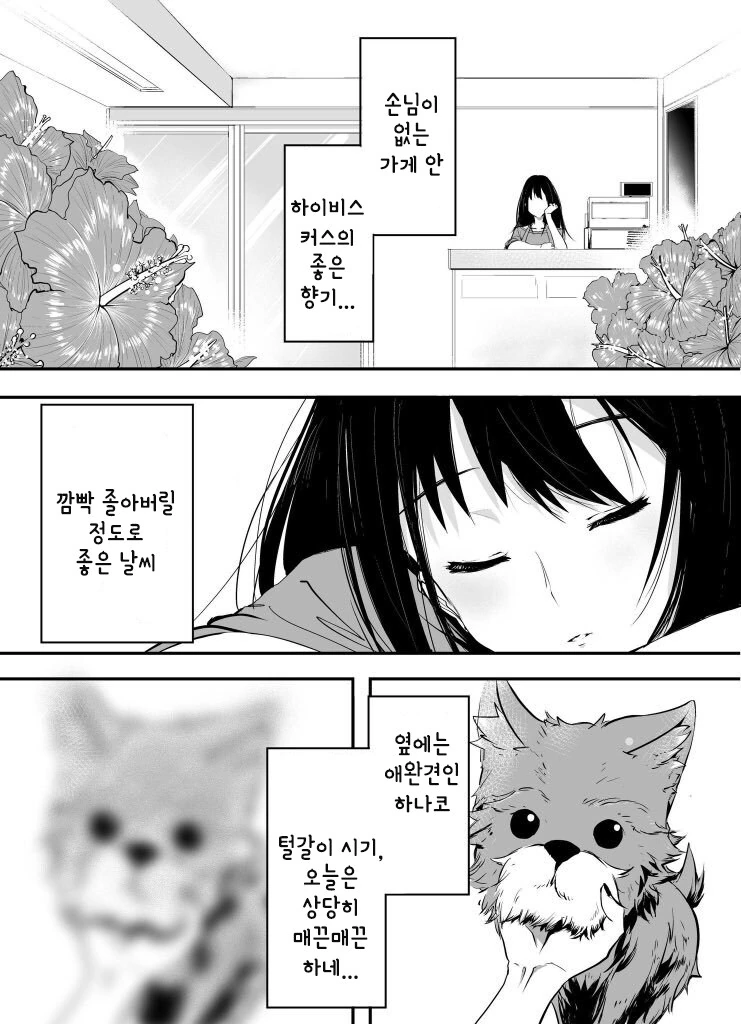 @) 우미 쓰담쓰담하는 시부린 만화