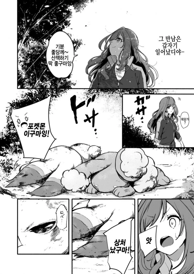 @) 코가네가 포켓몬 줍는 만화