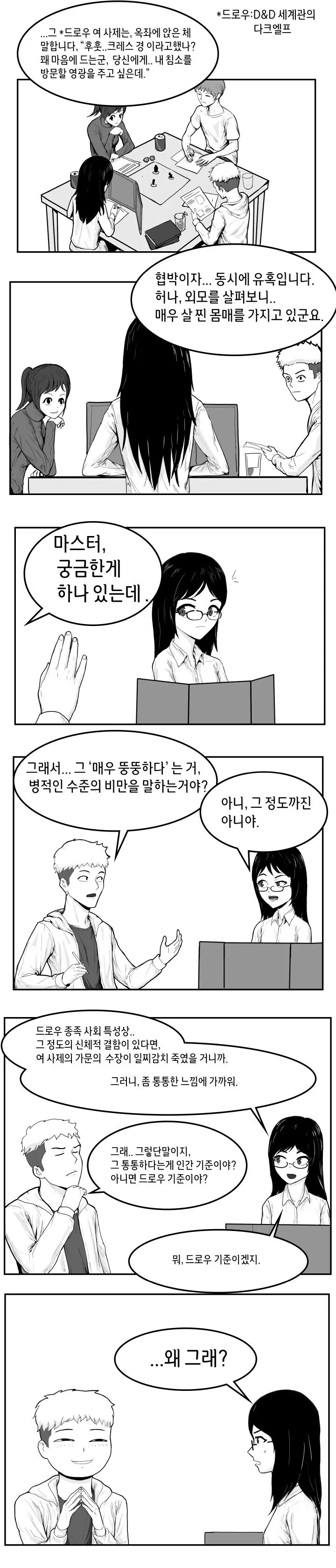 매우 뚱뚱한 다크엘프 여사제 만화.manwha