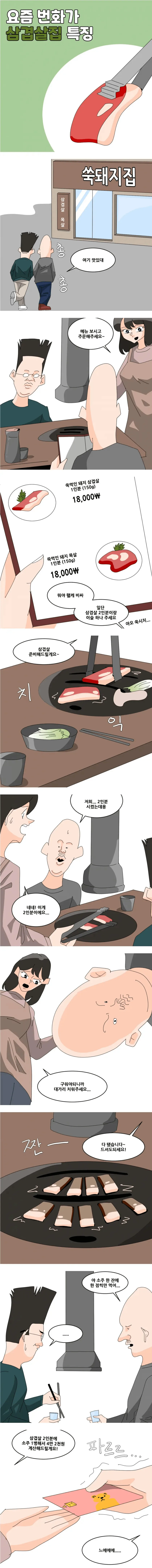 번화가 삼겹살집 특.manga